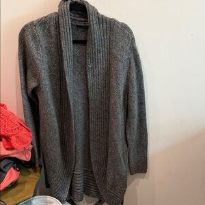 Elie Tahari Charcoal Knit Cardigan